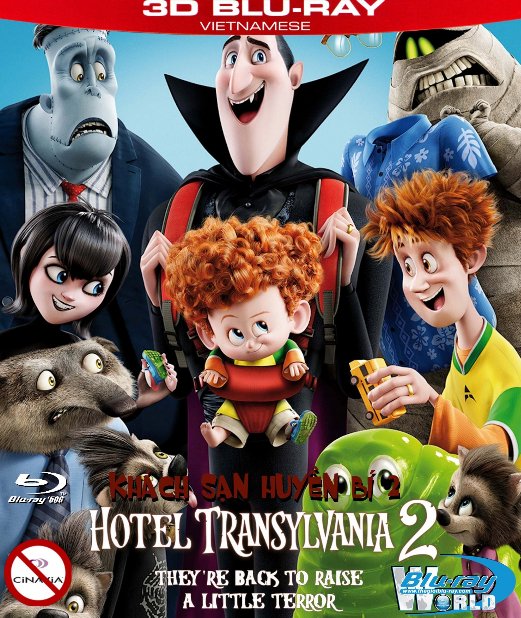 Z164. Hotel Transylvania 2 2015 - KHÁCH SẠN HUYỀN BÍ 2 3D50G (DTS - HD MA 7.1) nocinavia